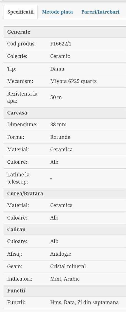 Ceas Festina Ceramic