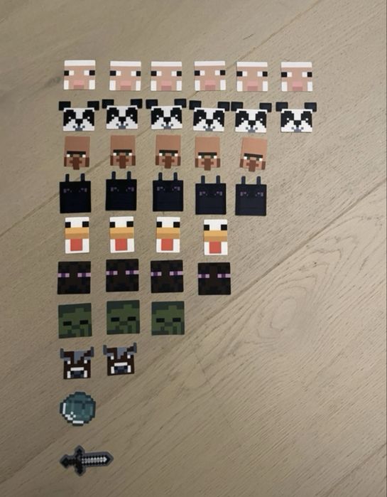 Accesorii Fixeez Minecraft (Carrefour)