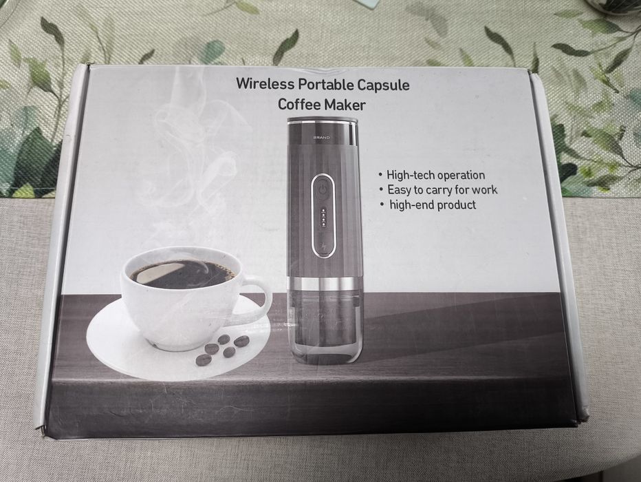 Преносима кафе машина 3в1, налягане 15bar, батерия 7500 mAh