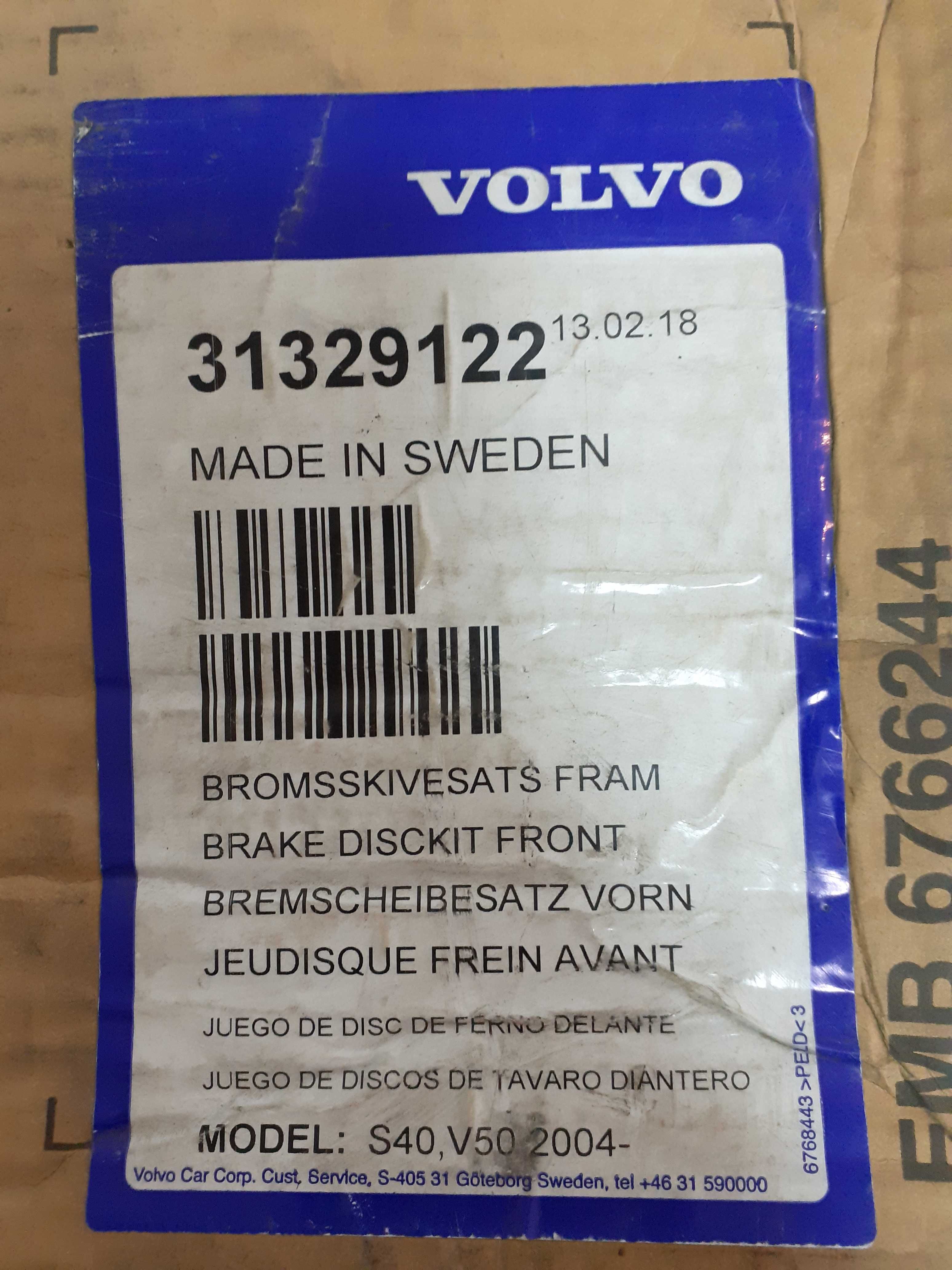 Disc NOU frana fata ORIGINAL Volvo S40/V50/C70 OE 31329122