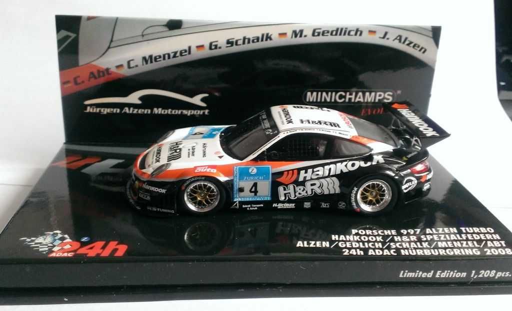 Macheta Porsche 911 Turbo (997) 24h Nurburgring 2008 - Minichamps 1/43