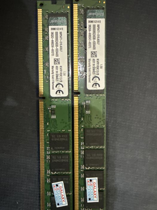ОЗУ 16 гб (2х8) DDR3