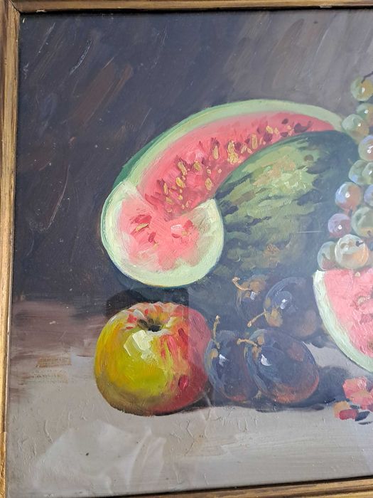 tablou pictura in ulei semnat F Dezideriu dimensiune 64/50 cm