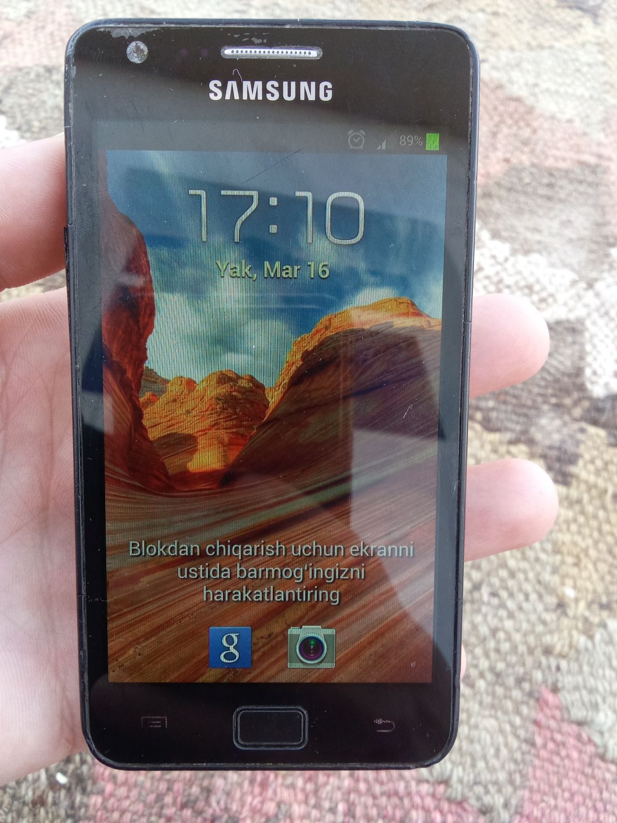 Samsung galaks S2 radnoy hamma joyi Olganga baraka