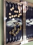 Backgammon - table, model de lux, de sticlă | Custom Tables EU