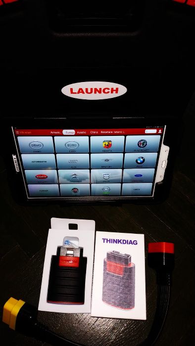 Launch Easydiag T4.0S + Tableta Android 10 inch Kit tester auto 2025