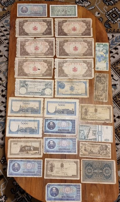 Lot de 24 bancnote vechi!