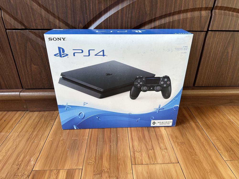 PlayStation 4 slim 1000GB 1TB HDR/1 игра/джойстик/пс 4 ps 4