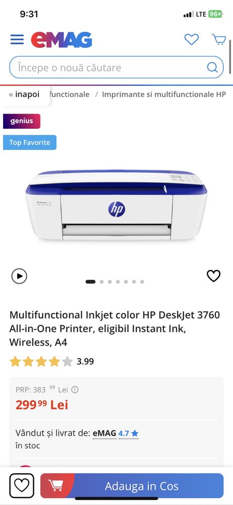 Imprimanta HP 3760