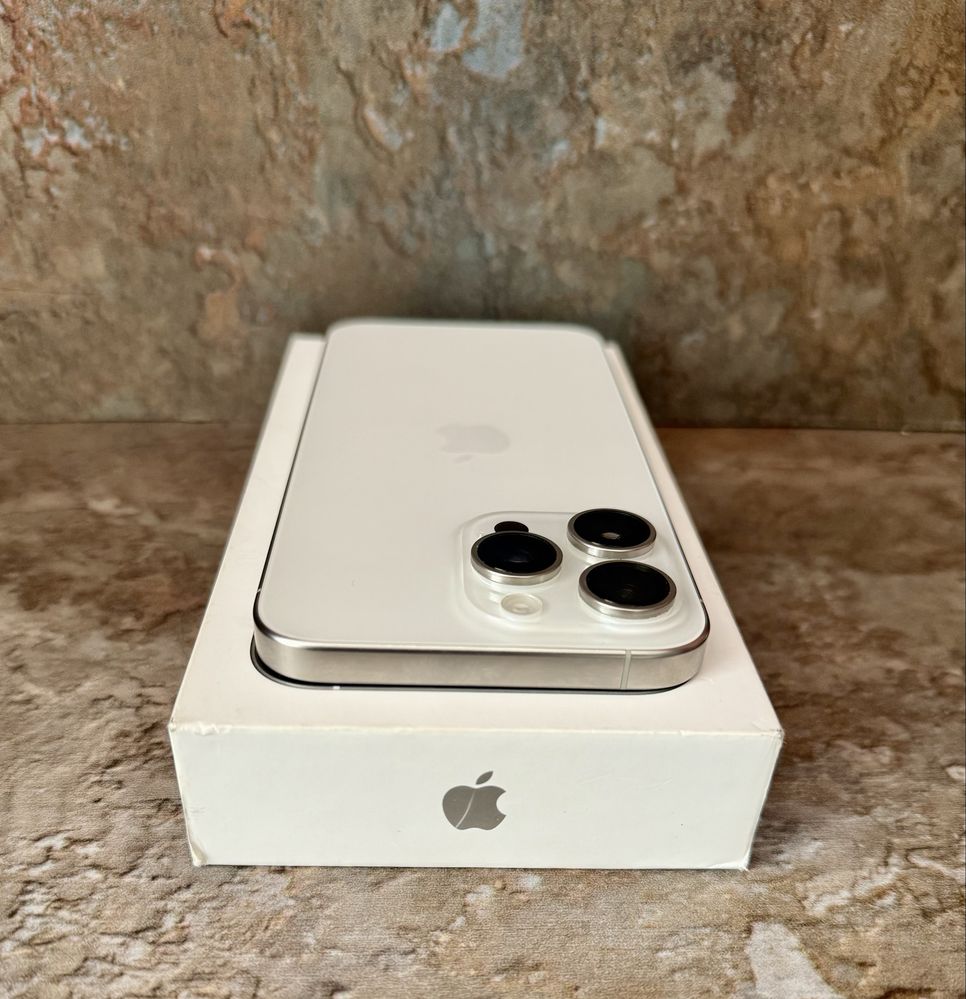 **ATS GSM**iPhone 15 Pro Max 256Gb White / Baterie92% / Garantie