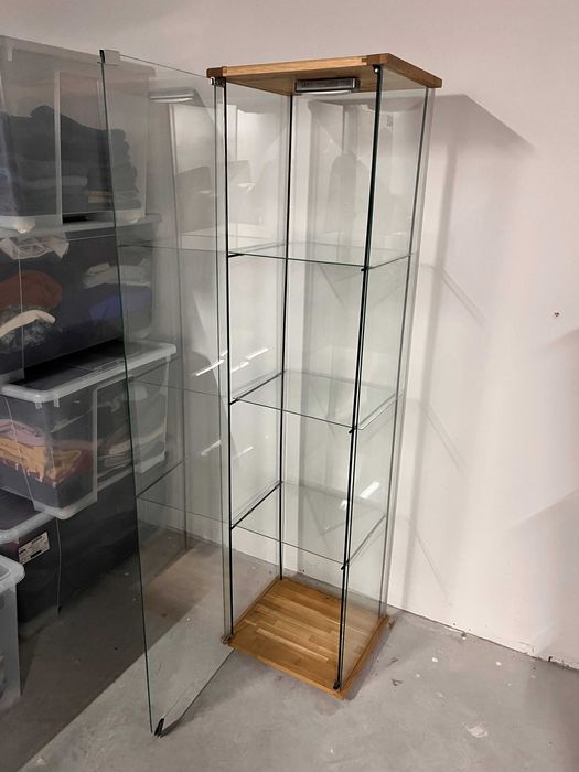 2 бр стъклени витрини, стъклен дисплей за дом или магазин