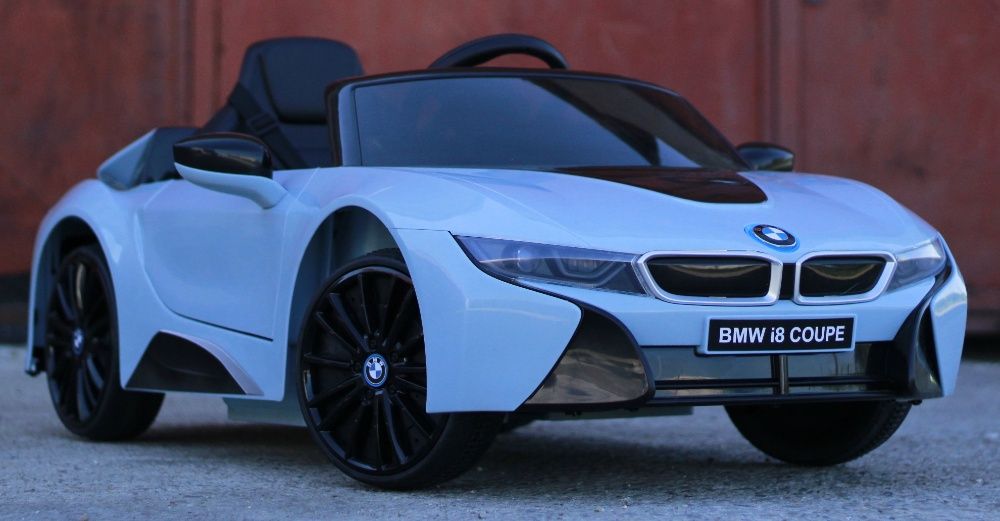 Masinuta electrica pentru copii BMW i8 12V Coupe STANDARD #Albastru