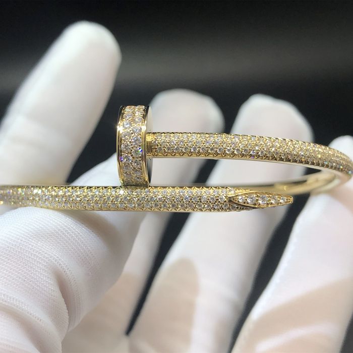 Cartier Juste Un Clou 18K Yellow Gold Pave Diamond