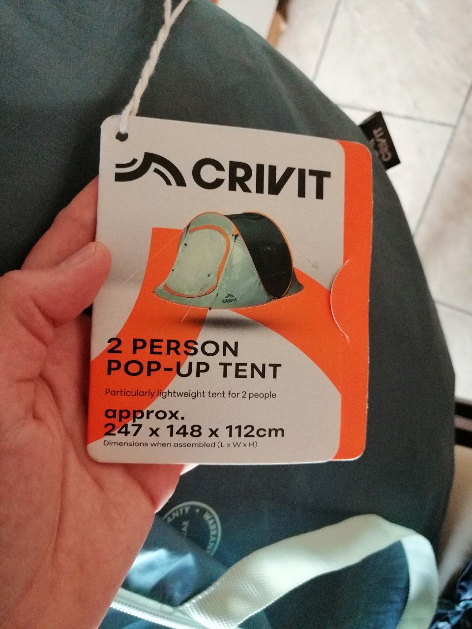 Палатка Crivit Pop-Up 2-местна