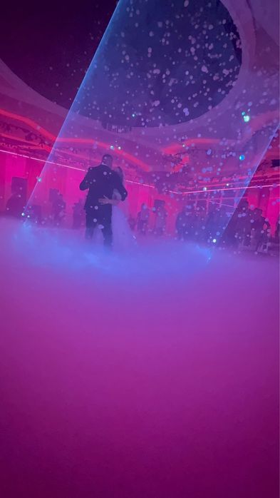 Cabina foto, fum greu, artificii, laser dansul mirilor baloane cu fum