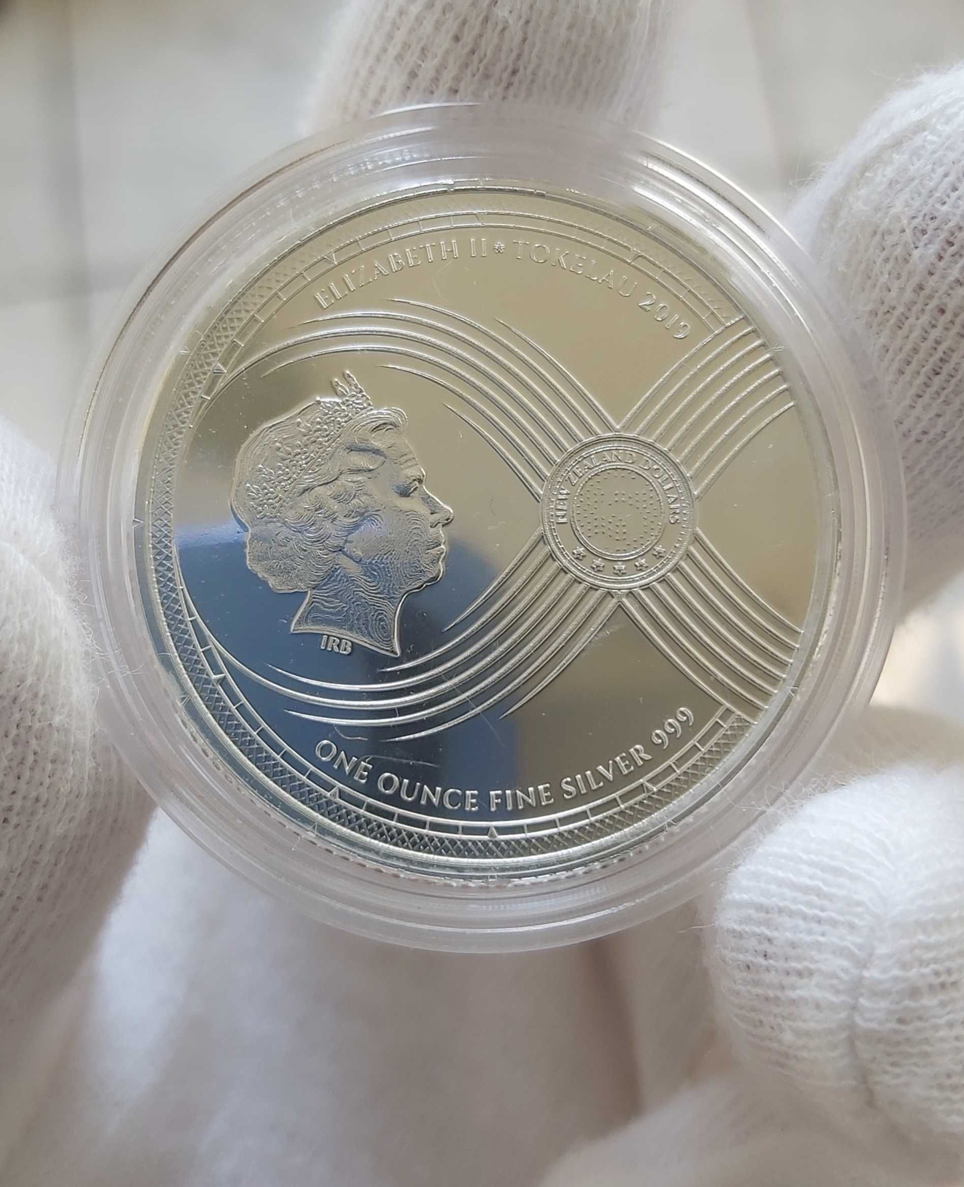 Moneda argint pur 999.9 investitie 1 oz 31.1 grame noua Chronos 2019