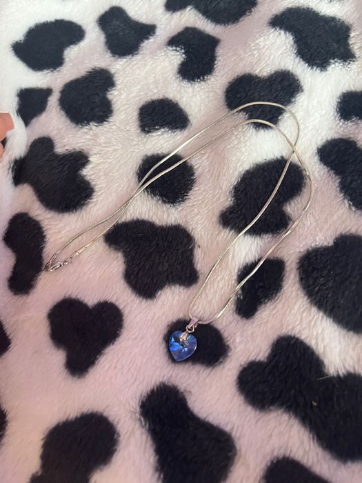 Сребърно колие  сваровски