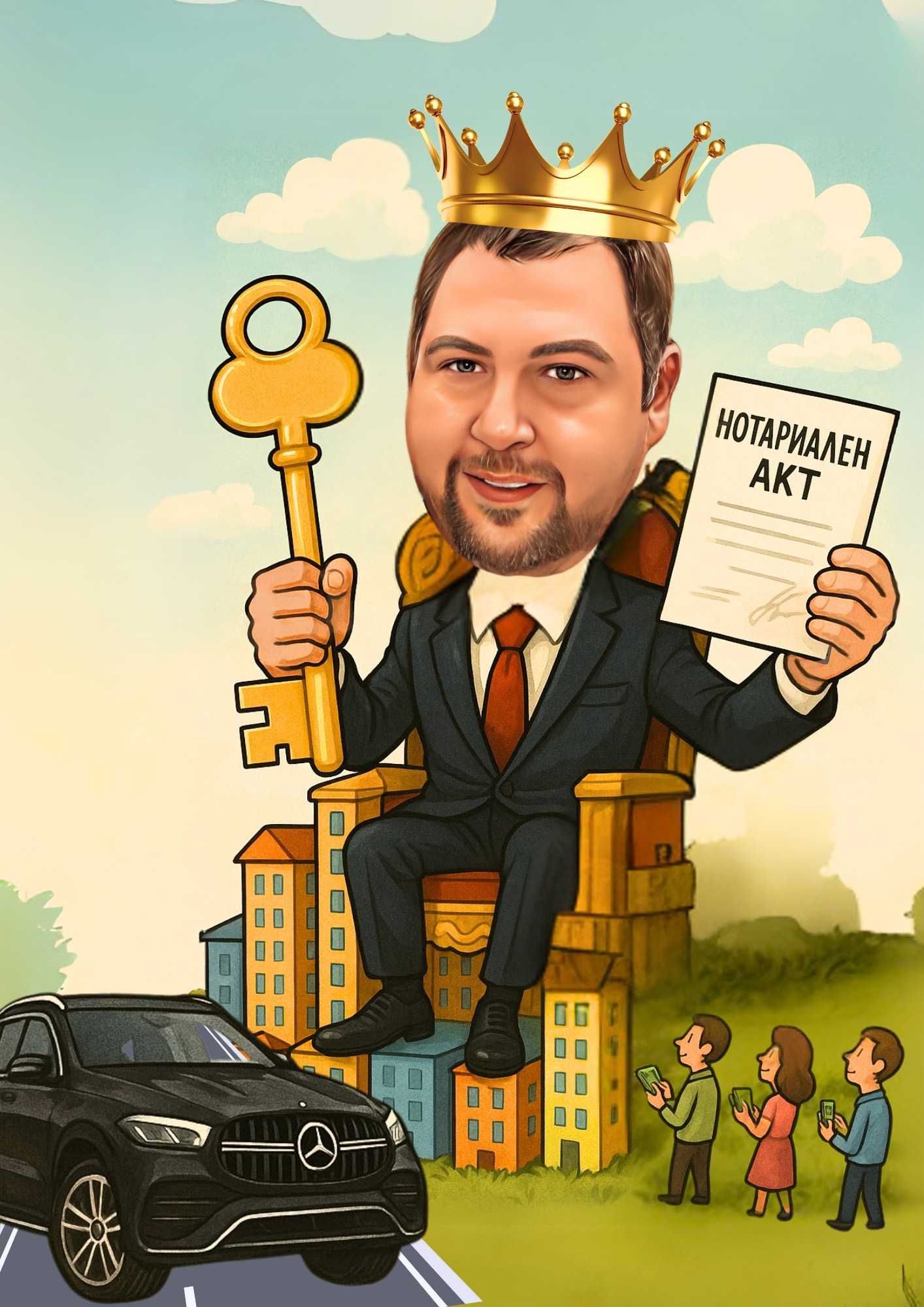 Изработка на карикатури , шаржове по снимка , за рожденни дни, юбилеи