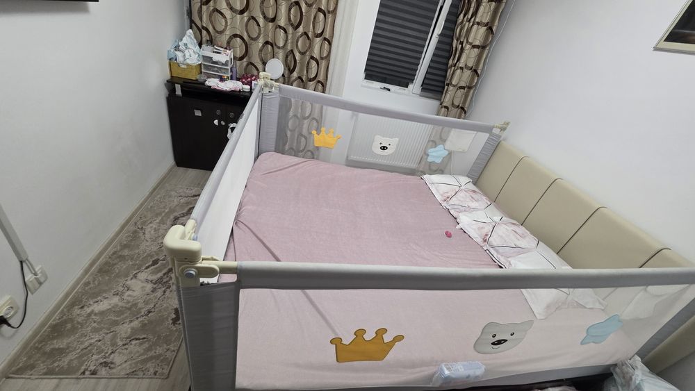 Protecții laterale pat 160x200 pentru copii – stare foarte bună
