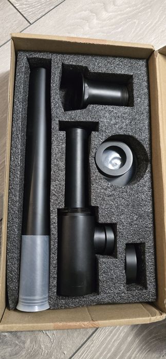 Sifon estetic pentru lavoar negru