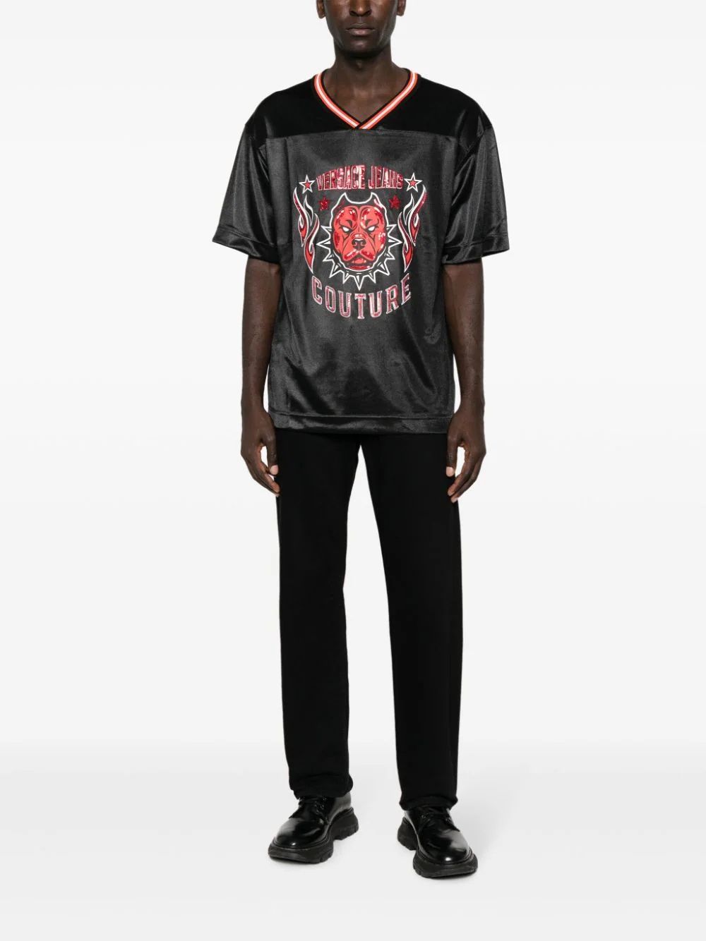 Мъжка тениска Versace Jeans Couture Basketball logo Jersey T-shirt