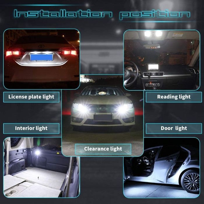 Led auto w5w T10 Ceramic 6500K