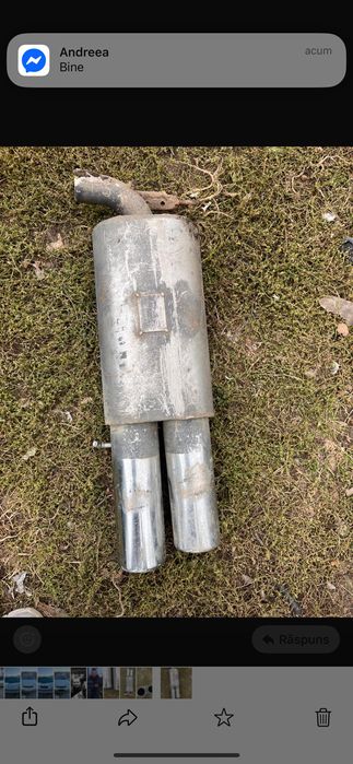 Toba sport inox iesire dubla