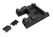 Xbox One Fat / S / X вертикална стойка - охладител, USB, батерии