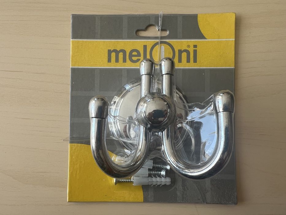 Закачалка двойна, хром, нова