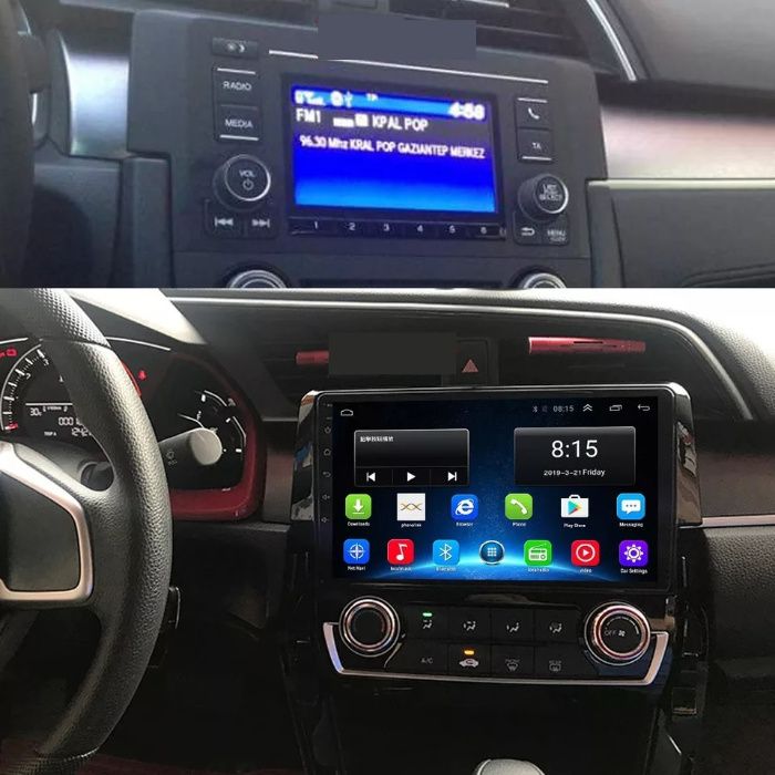 Navigatie Honda Civic ( 2016 - 2020 ) Noua Garantie Camera Marsarier