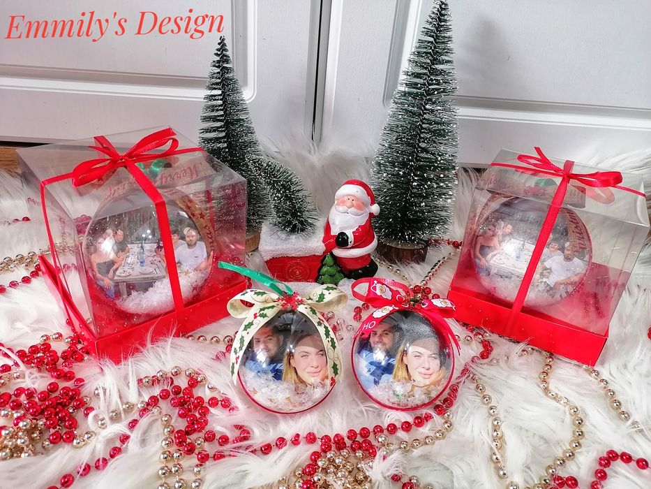 Коледни топки със снимки на най ниски цени