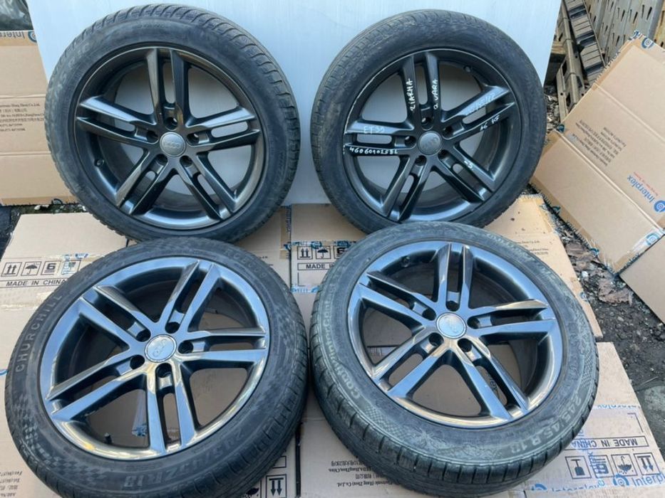 Jante aliaj AUDI A6 C7 4G cu 2 cauciucuri vara  si 2 de iarna 245/45R18