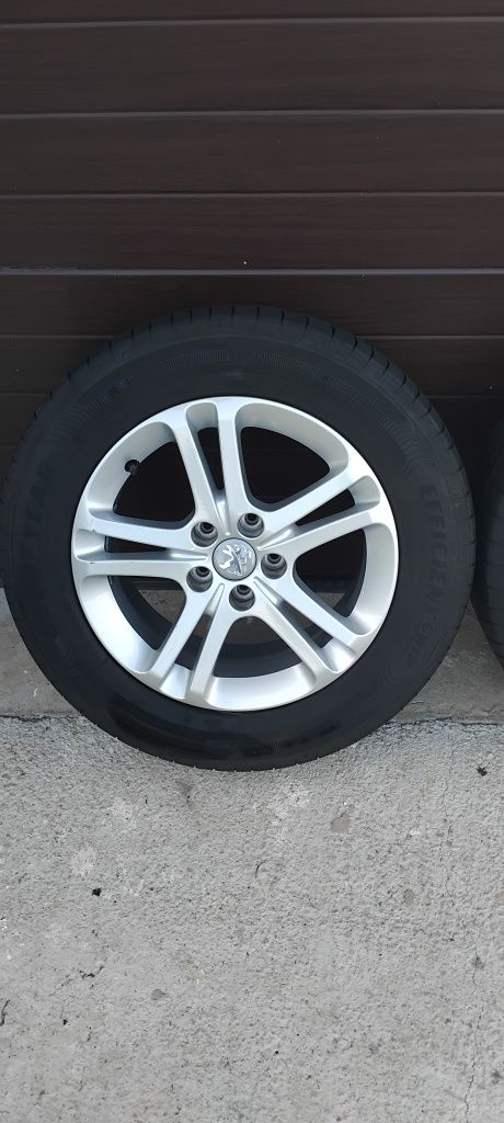 Jante aliaj originale 5x108 r16 Peugeot 508 anvelope 215/60/16 Goodyea