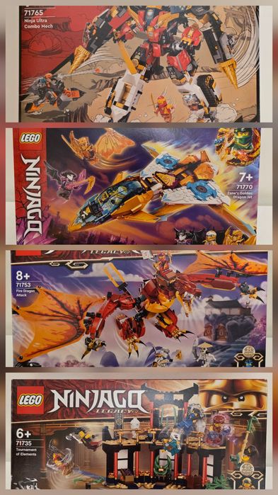 Lego Ninjago 71735, 71753, 71765,71770