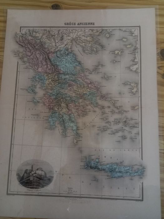 Harta veche a Greciei Antice