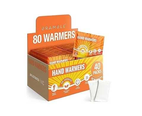 Еднократни затоплящи грейки за ръце Bramble 80 броя