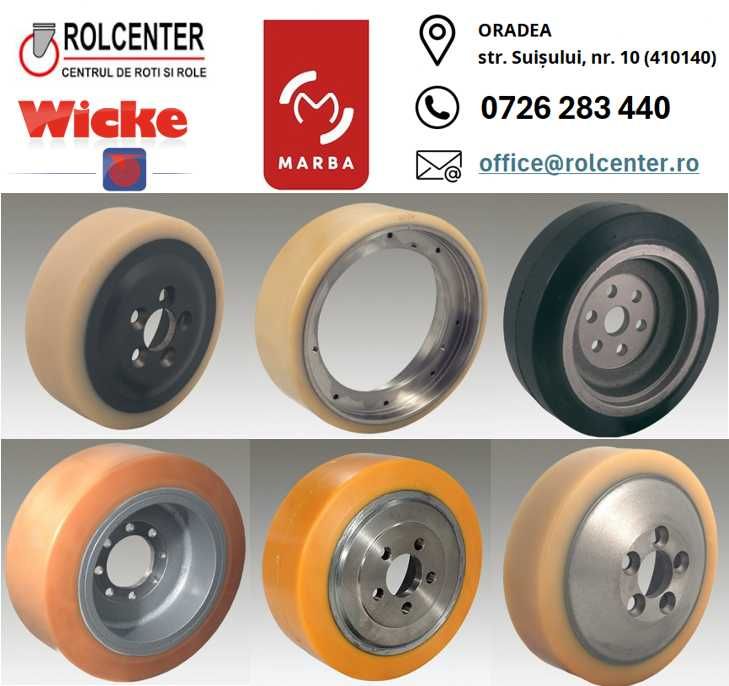 Roata directie transpalet manual 200/50-20 PA (poliamida alba)