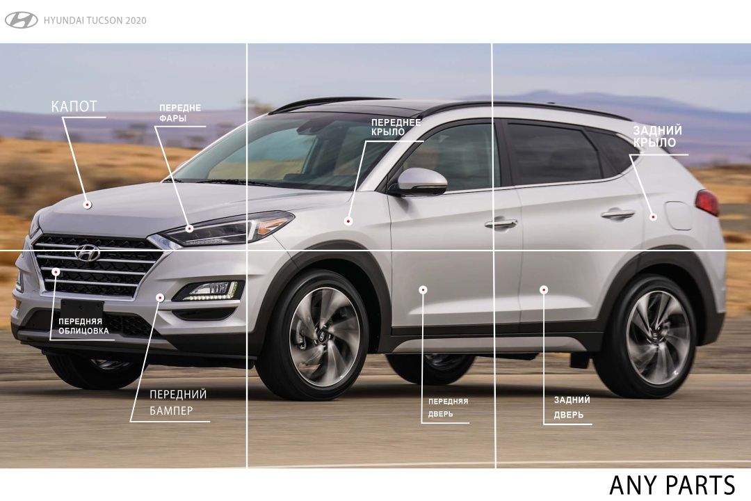 Запчасти для Hyundai Tucson 20 yil