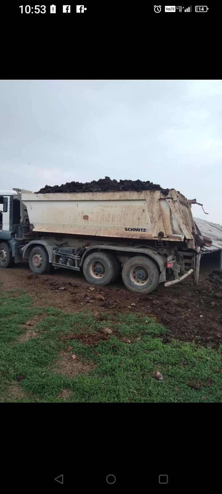 Pamint negru vegetal  si mranită- gunoi de grajd , nisipurii gradină