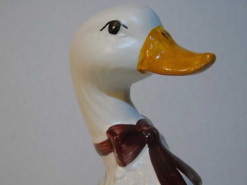 Bibelou vechi românesc rață ceramică