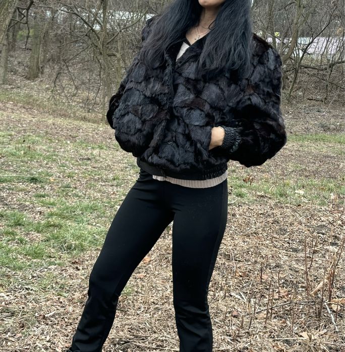 Къс бомбер от норка