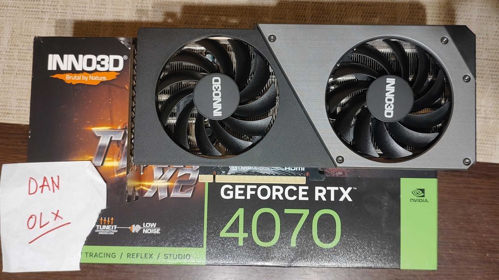 Placa video Nvidia INNO3D GeForce RTX 4070 TWIN X2, in garantie emag