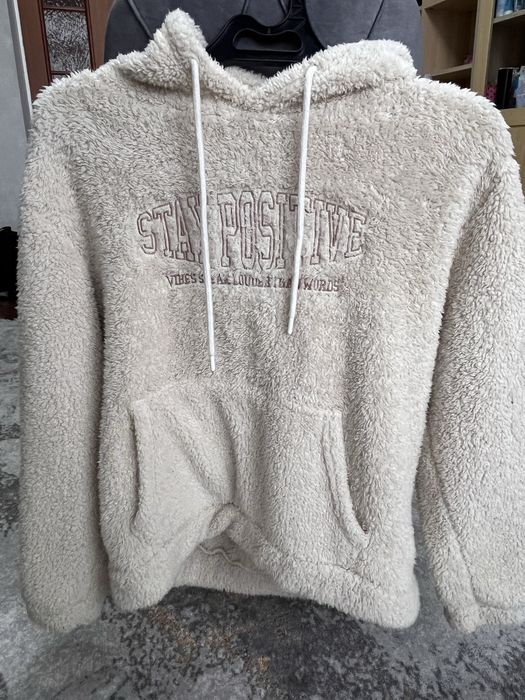 Тёплое худи с мехом