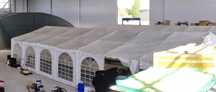 Cort profesional modular 7x14 m – 5 dimensiuni într-un singur cort!