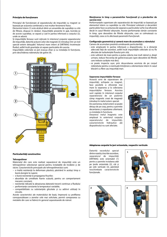 Separator magnetic de namol Dirtmag, 3/4"