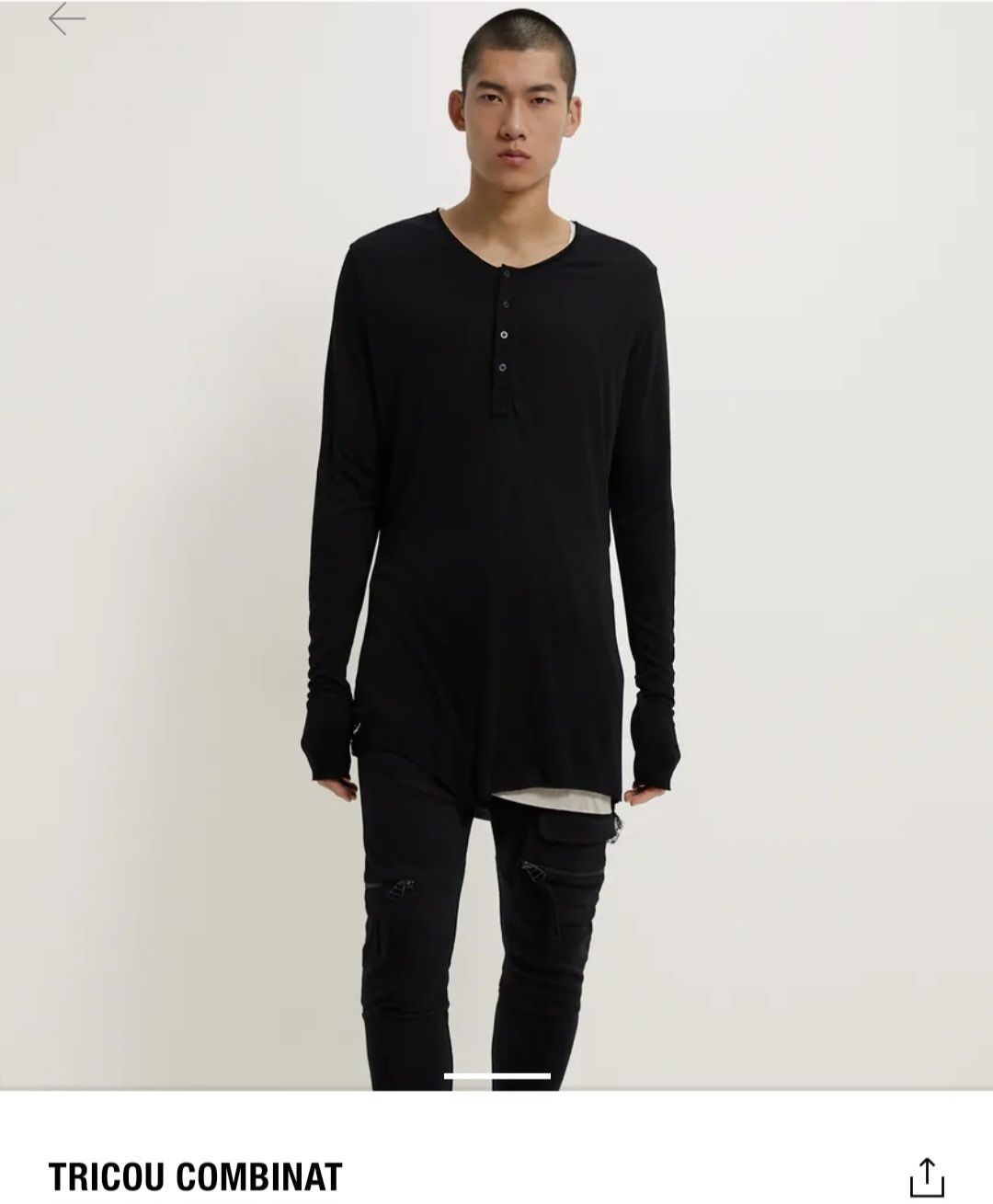 Bluza dubla Zara model Rick Owens,