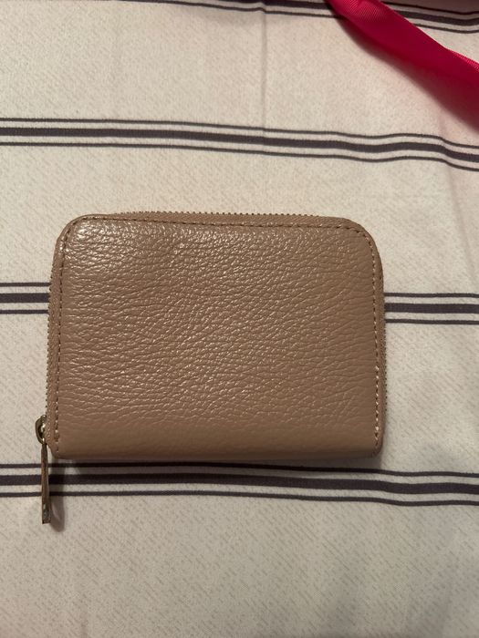 Vicino geanta mica umar si portofel din piele(culoare roz)