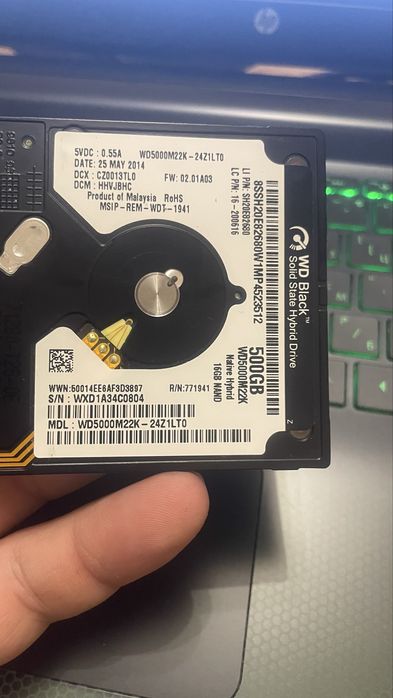 HDD 2.5 - 500GB 7.2K RPM 5mm 2.5"