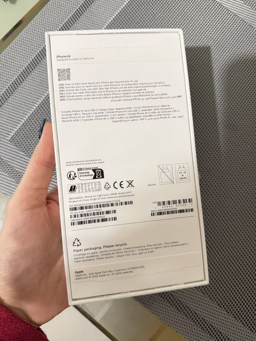 Iphone Air 256Gb Light Gold