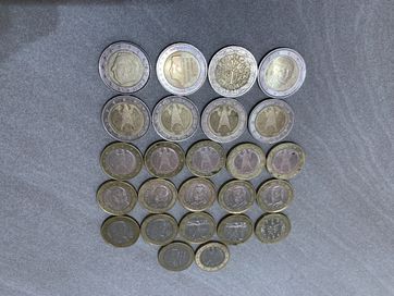 Евро монети 1 и 2 евро